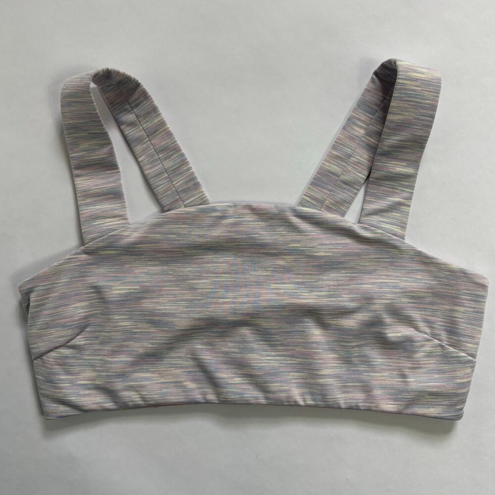 Outdoor Voices Free Form Sports Bra Womens Large Bandeau Super Bloom Lavender